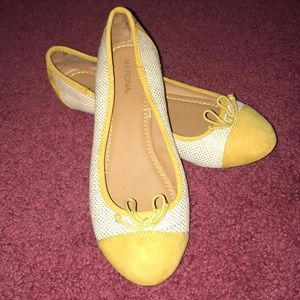NWOT MERONA BALLET YELLOW FLATS